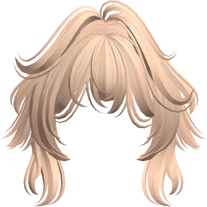 Cute Messy Anime Wolf Cut Bangs (Blonde)