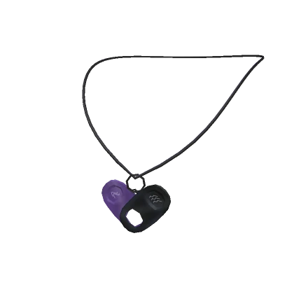 Pop Tab Heart Necklace 3.0 - Purple & Black