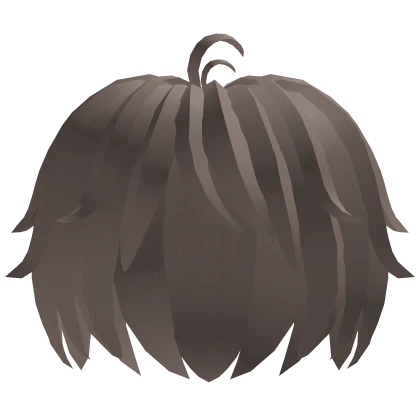 Cute Messy Anime Boy Hair in Dust Brown