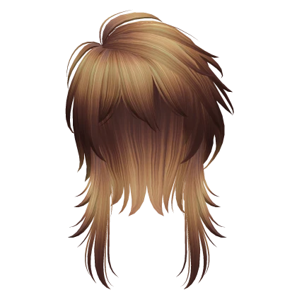 messy vkei anime hair (bronze)