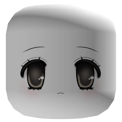 Cute anime girl with brown eyes