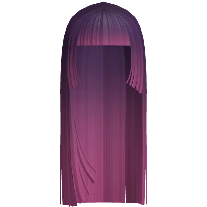 ☆ goth y2k emo vampire hime cut purple to hot pink