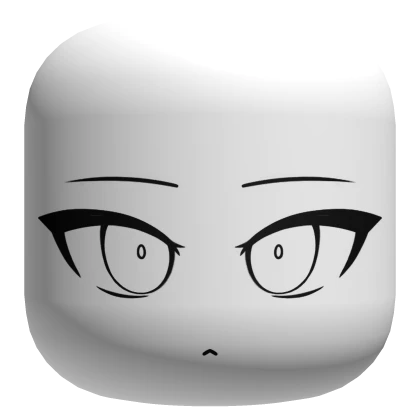 Chibi Manga Face - White
