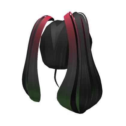 Christmas Double Pigtails Black