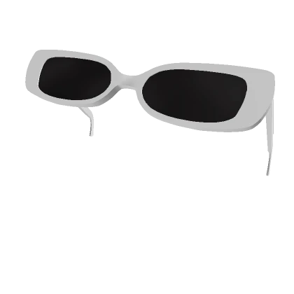 White Raised Sunglasses