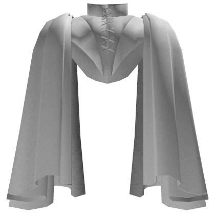 White Royal Parted Cloak Cape 