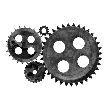 Screws Loose / Silver steampunk hair clip