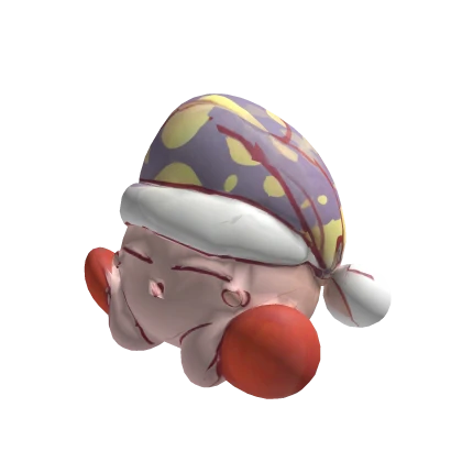 Valentine Sleepy Kirby - Cute Head Accessory