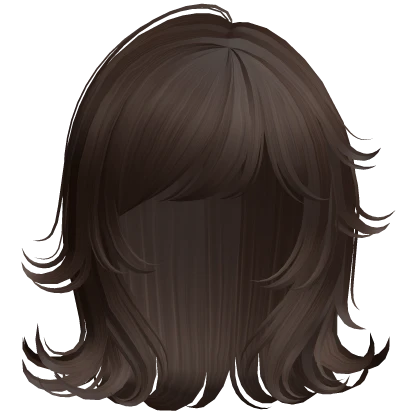 cute short swirly bob (dark brown)