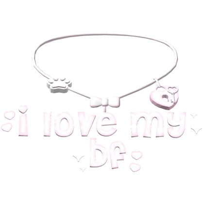 ♡ i love my bf necklace 3.0