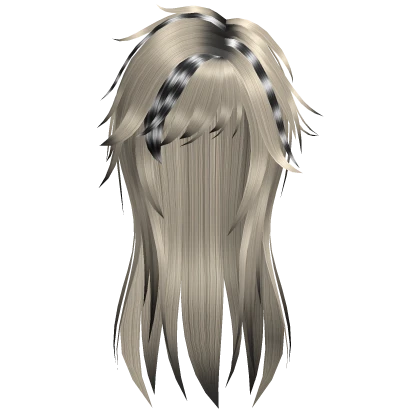 Emo Scene Punk Grunge Spiky Hair in Raccoon Grey