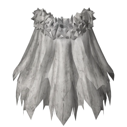 Lost Knight Worn Out Cape - White
