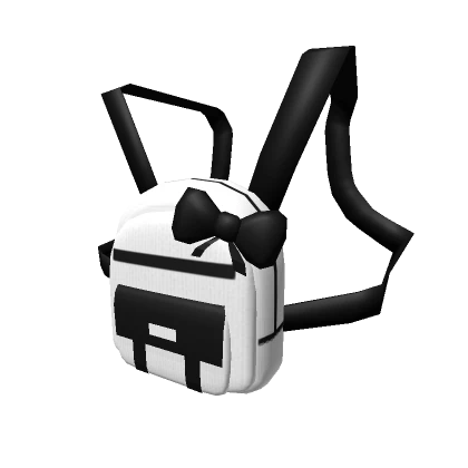 Mini Bow Backpack White