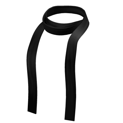 Trendy Skinny Scarf in Black
