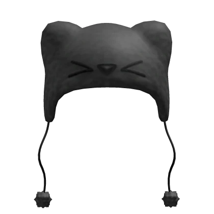 Gray Fluffy Cat Hat