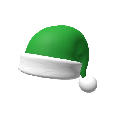 Green Santa Cap