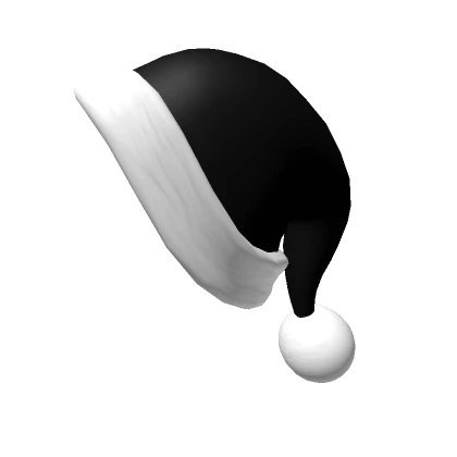 Stylized Black Santa Cap