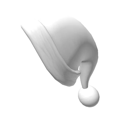 Stylized White Santa Cap