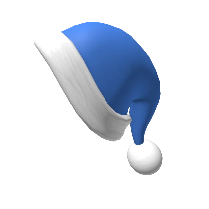 Stylized Blue Santa Cap