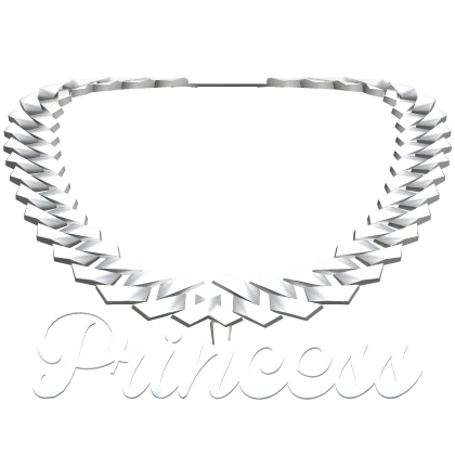 ♡ princess silver chain link necklace