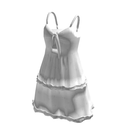 Cutesy White Farm Girl Sun Dress