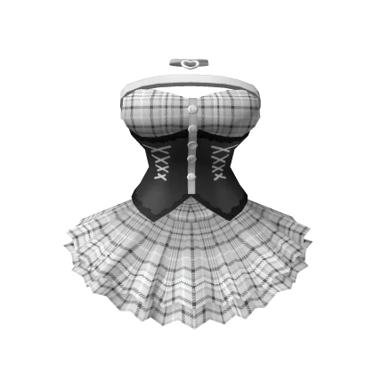 🎃Chibi Doll - Gray gothic dress with corset
