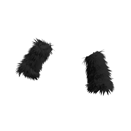 Fluffy Black Arm Warmers