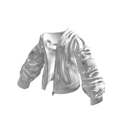 White Y2K Off Shoulder Jacket