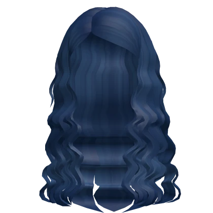 Long Undead Corpse Bride Wavy Hair (Blue)