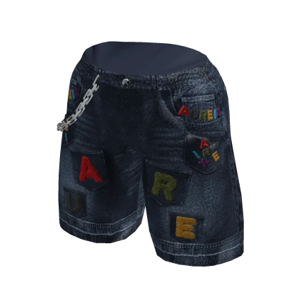 AUREIX - Vibrant Visionary Graphic Shorts