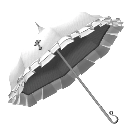 gothic white parasol cross 