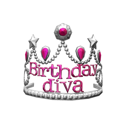 Birthday Diva Tiara | Pink & Silver