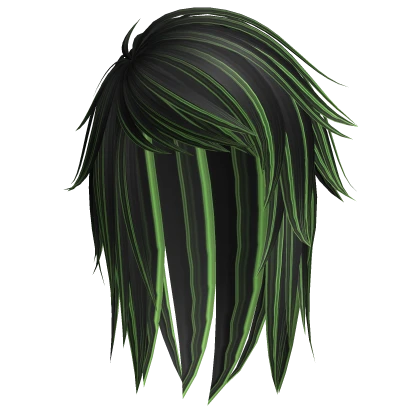 Emo Hair in Black and Green