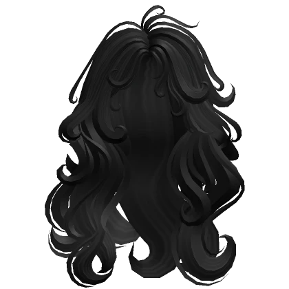 Long Swirly Curly Messy Fairy Hair (Black)