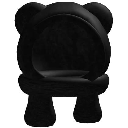 Cutesy Bear Scarf Hood In Black