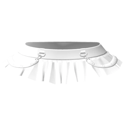 ┊♡꒱ gothic mini skirt with belt straps 3.0 ꒰white꒱