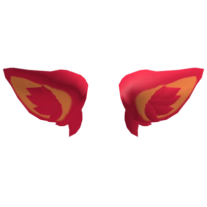 Devious Fluffy Dragon Ears Red