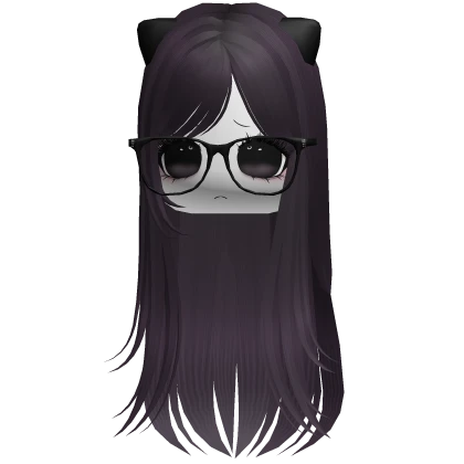 ♡ innocent moe kitty hair purple