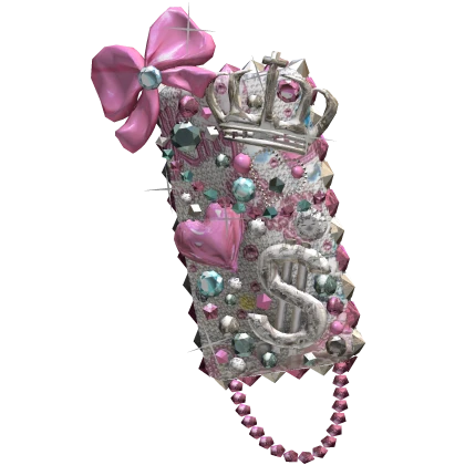 Light Pink Rhinestone Glamour Phone Gyaru Luxury