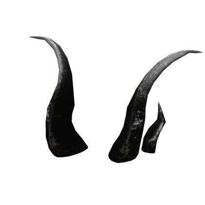[PBR] Black White Rusted Iron Horns