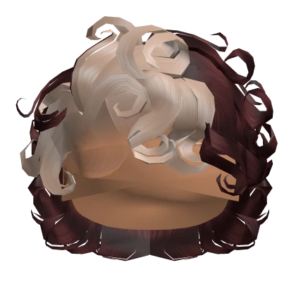 ☆ | Skunk Stripe Curly Bixie Cut