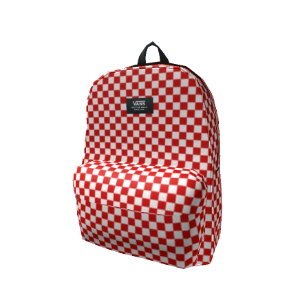 Vans Red Old Skool Checkerboard Backpack