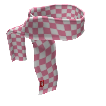 Vans Pink-White Checkerboard Scarf