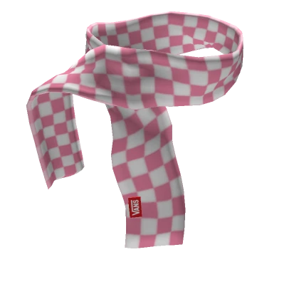 Vans Pink-White Checkerboard Scarf