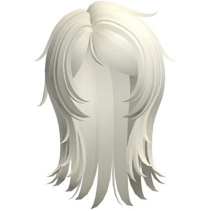 ☆ emo wolf cut cute wispy hair platinum blonde