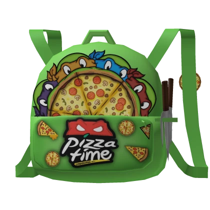 [1.0] Cute Ninja Trendy Pizza Froggy backpack
