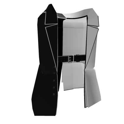 Formal Conflict Elegant Suit (Black and White)