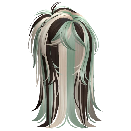 Scene Wispy Spikey Ponytail (Mint Chocolate Chip)