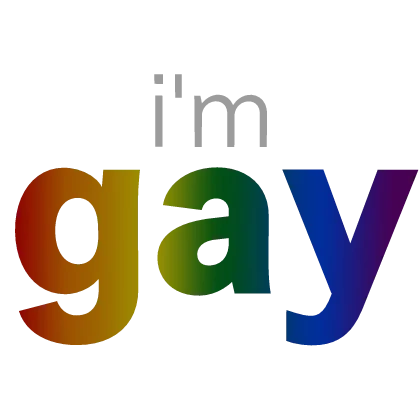 [🏳️‍🌈] XL I'm Gay Pride Sign