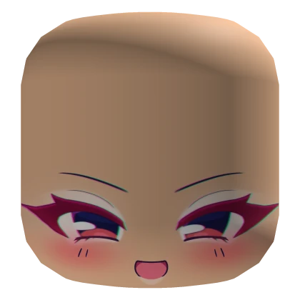 Gyaru Teto tropical vocaloid anime mask beige